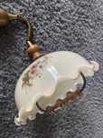 vintage lampa kuchenna w kwiaty