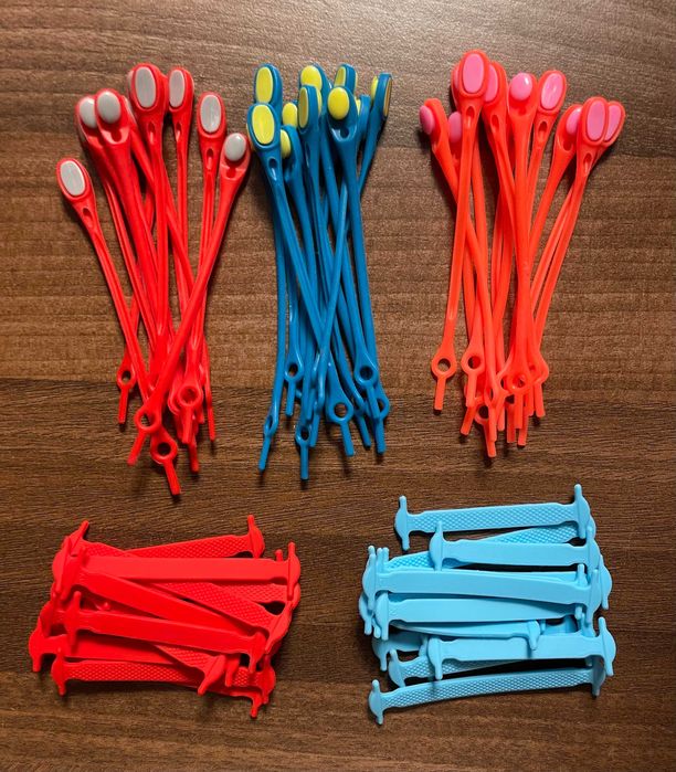 Шнурки cиликоновые, комплект (12/14шт.) по 35грн. !!