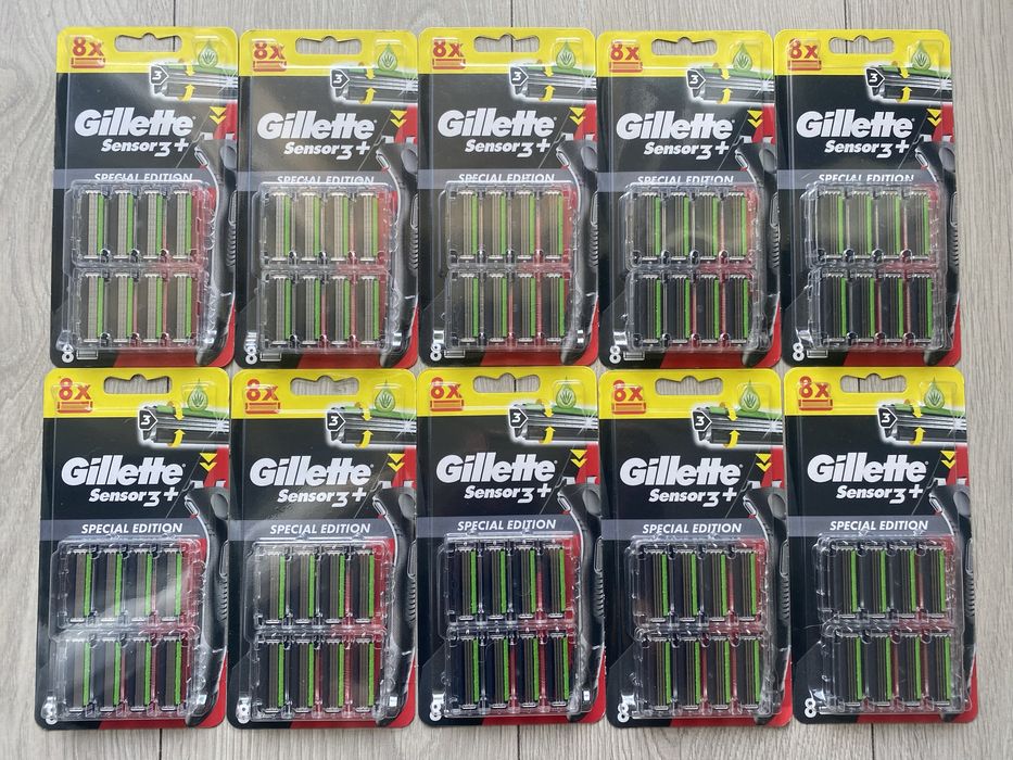 80x Gillette Sensor 3+  Ostrza wymienne Okazja