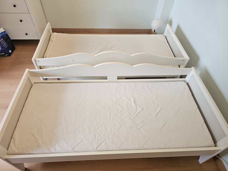 2 camas criança 70x160, com colchões - Ikea