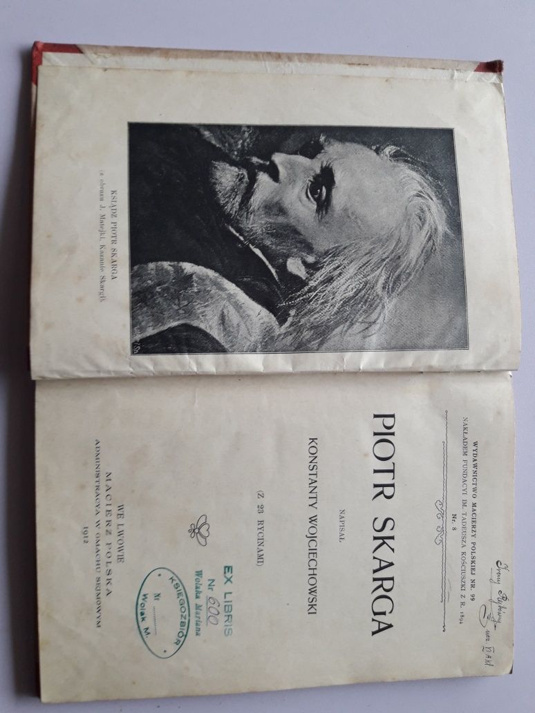 Konstanty Wojciechowski Piotr Skarga Lwów 1912 rok