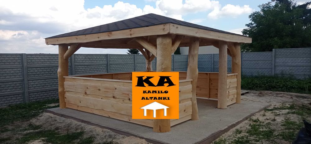 Altanka z bala Altana Altanki Altany Ogrodowa