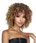 Peruka Afro Loki Kręcone Włosy Syntetyczne Blond Jak Naturalna