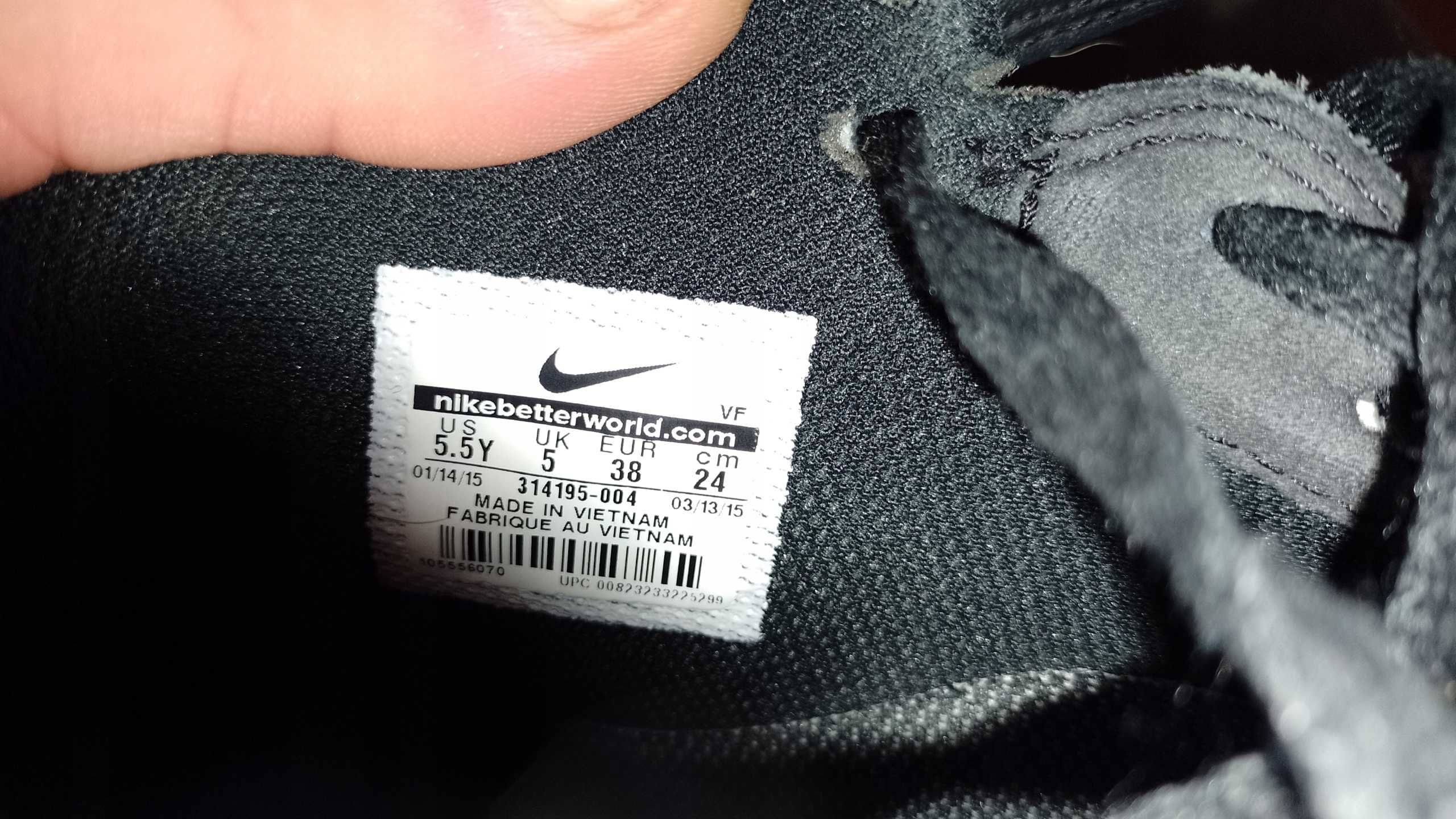 Wysokie sneakersy NIKE AIR FORCE 1 MID r.38 skóra stan bardzo dobry