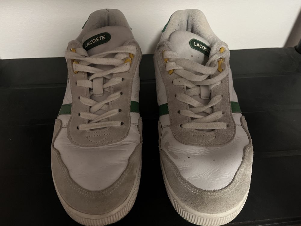 Sapatilhas Lacoste com Verde e Amarelo Tamanho 40