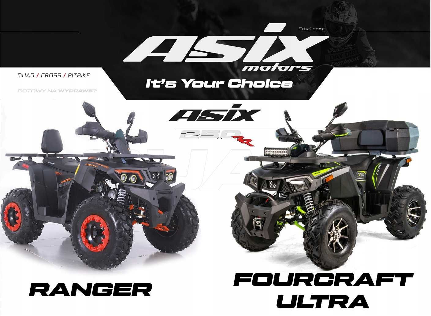 Quad 250 cc Asix Fourcraft Ultra Ranger automat transport kask gratis