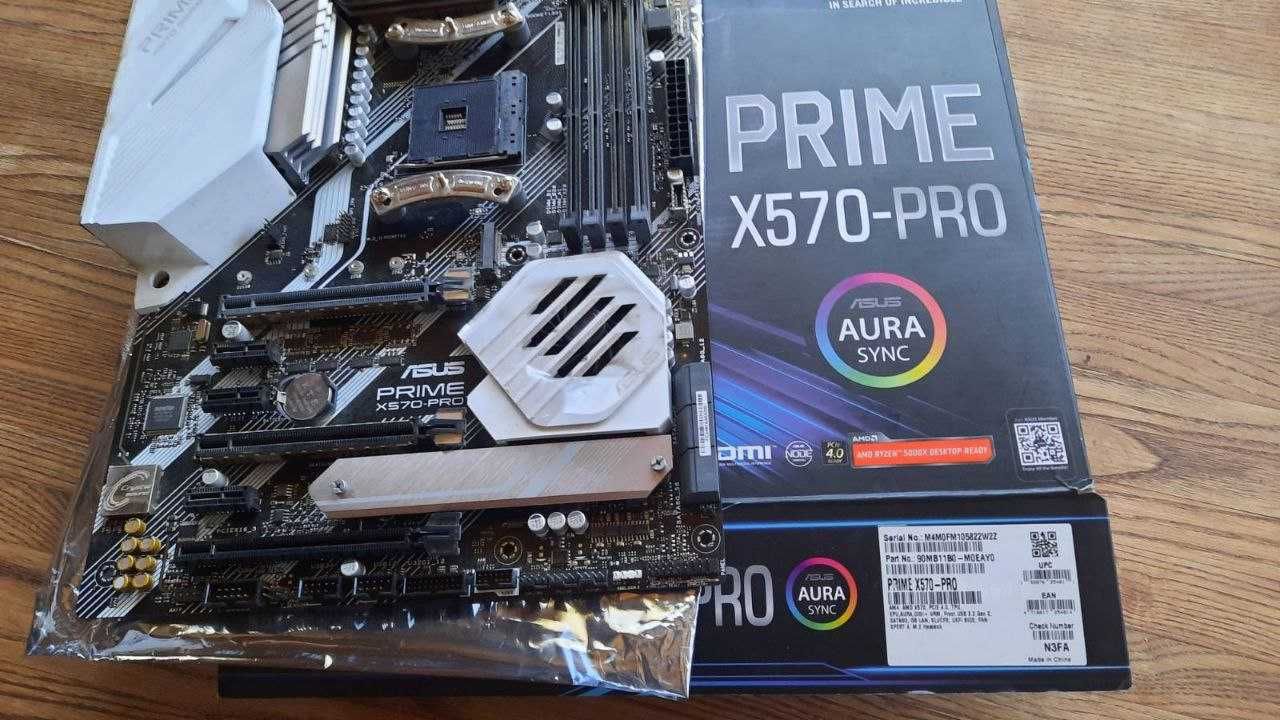 Материнська плата Asus Prime X570-Pro (sAM4, AMD X570, PCI-Ex16)