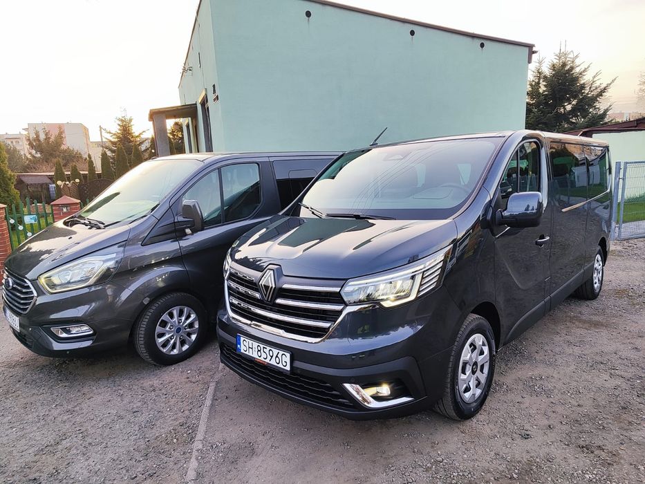 Ford Custom 9 osobowy,Renault Trafic 9 osobowy