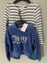 Nowa bluza Juicy Couture 7-8 lat + sukienka dresowa
