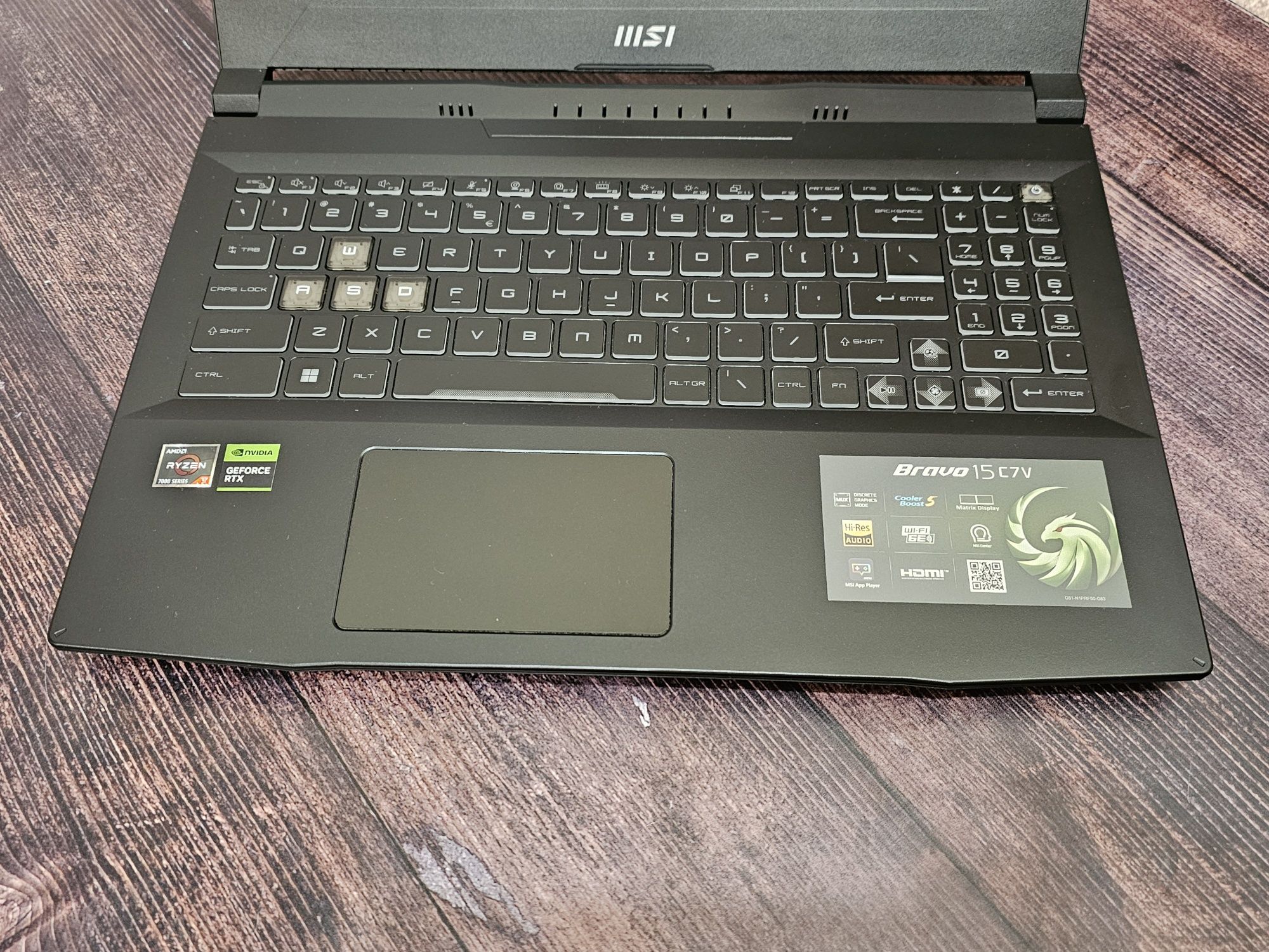 MSI Bravo 15 C7VF (Ryzen 7 7735HS/32Gb/RTX 4060/SSD 2Tb/IPS 144Hz)
