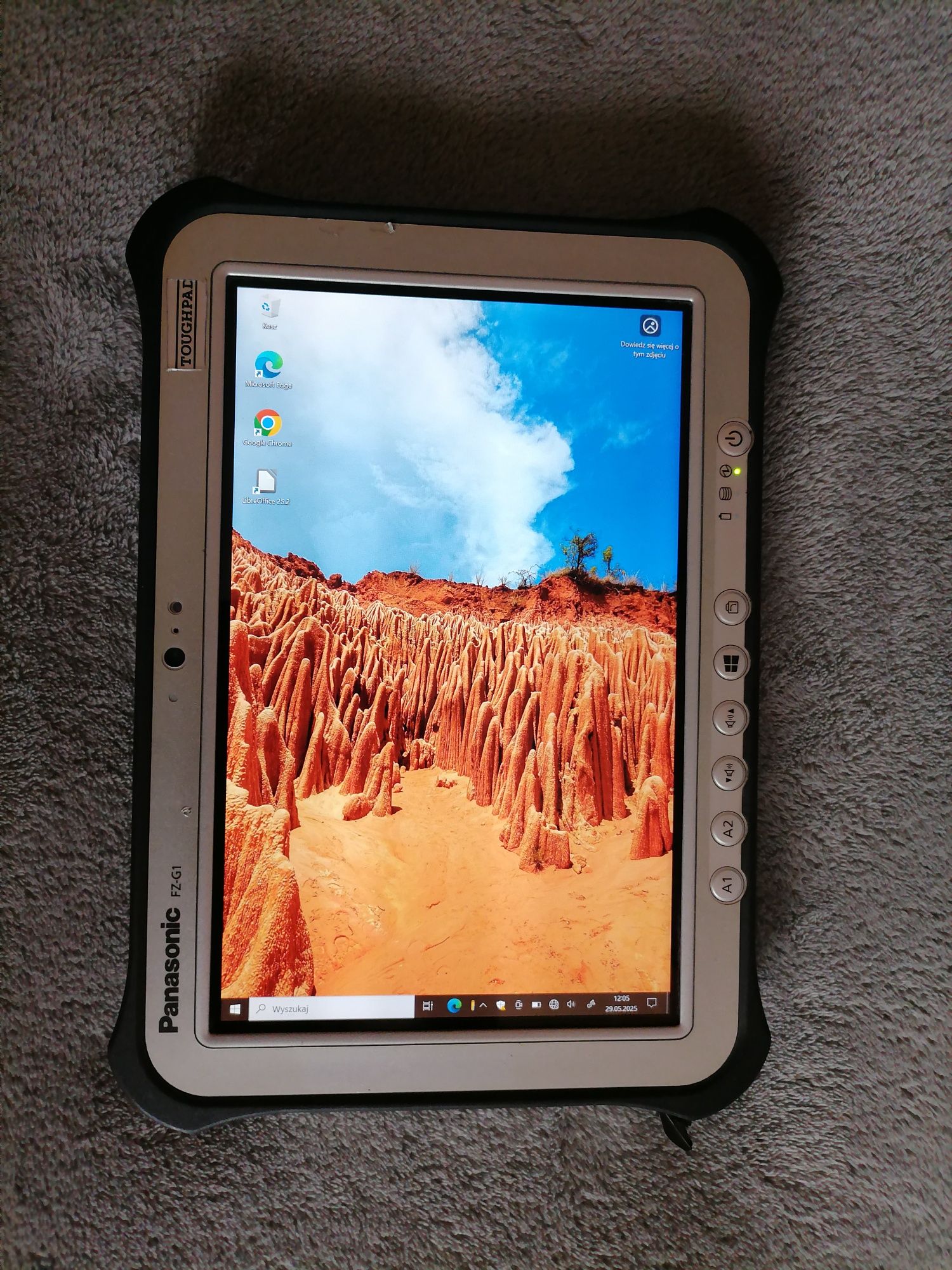 Pancerny Tablet Panasonic Fz G1 windows 10 i5 4GB 128GB SSD wifi Bt