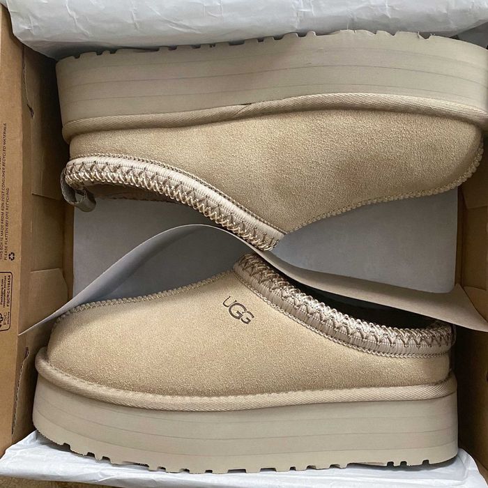 Тапочки замшеві на платформі UGG Tazz II