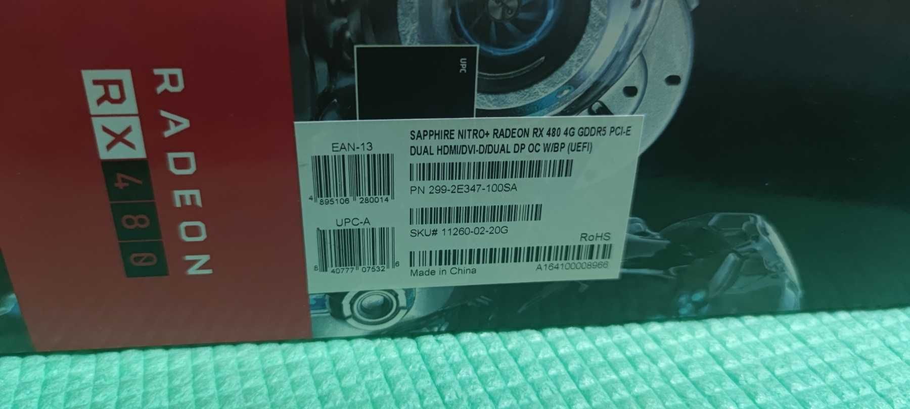 Видеокарта Sapphire Radeon Nitro+ RX 480 4Gb GDDR5 11260-02-20G