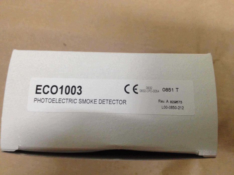 Detectores fotoeléctricos de incêndio/fumos ECO 1000/1003 novos