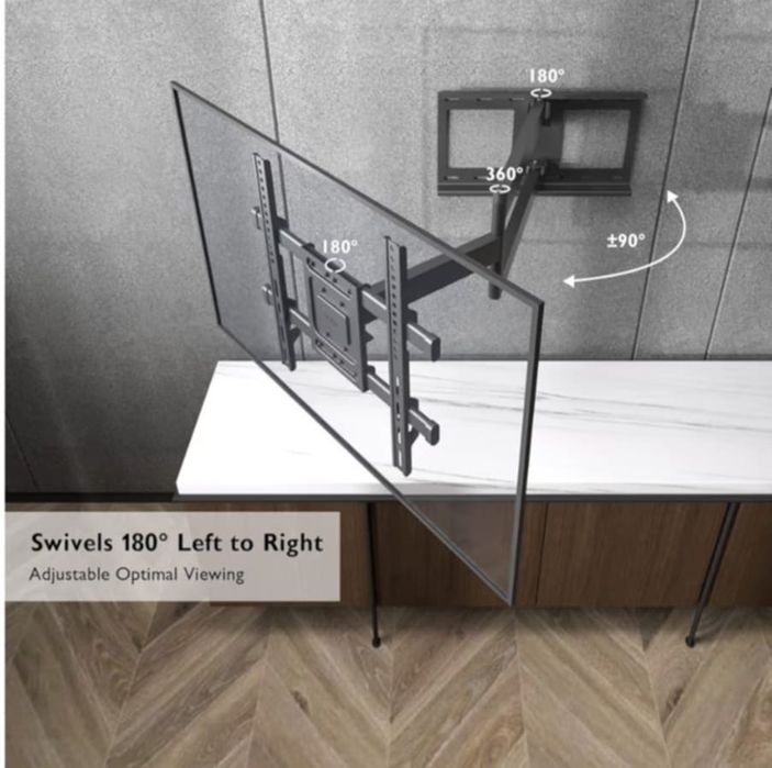 Uchwyt ścienny z ruchomym ramieniem do 60kg