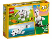 Klocki LEGO Biały Królik 3 w 1 na Wielkanoc.