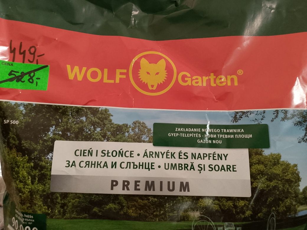 Nasiona traw WOLF-Garten  PREMIUM cień i słońce SP 500 10kg