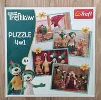 Puzzle 4 w 1 Rodzina Treflików Trefl od 4 lat