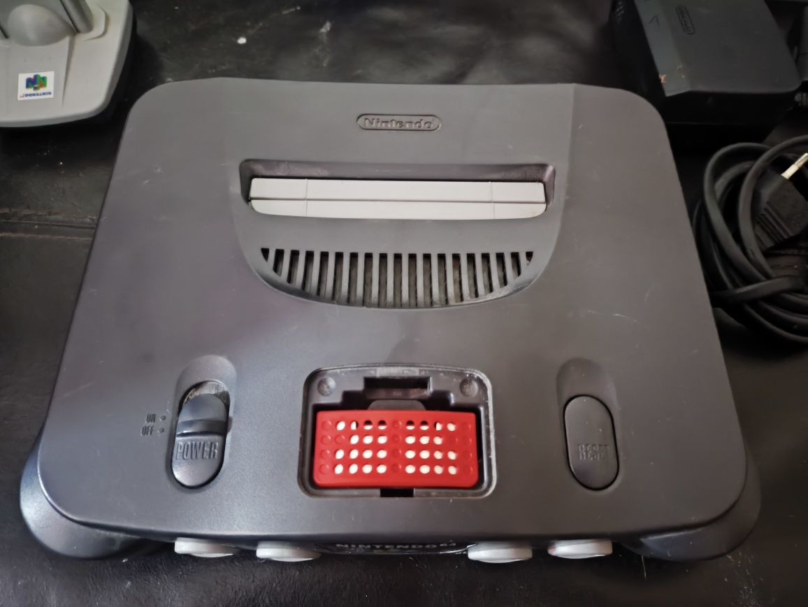 Nintendo 64 pelna paka, 4 pady, expansion pack, ED64
