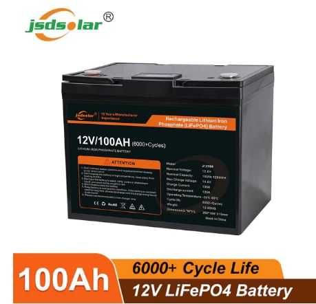 Аккумулятор LifePo4 100а/ч 12В Jsdsolar