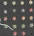 Kolczyk do nosa mini kwiatek kwiat nostril srebrny srebro 925 piercing