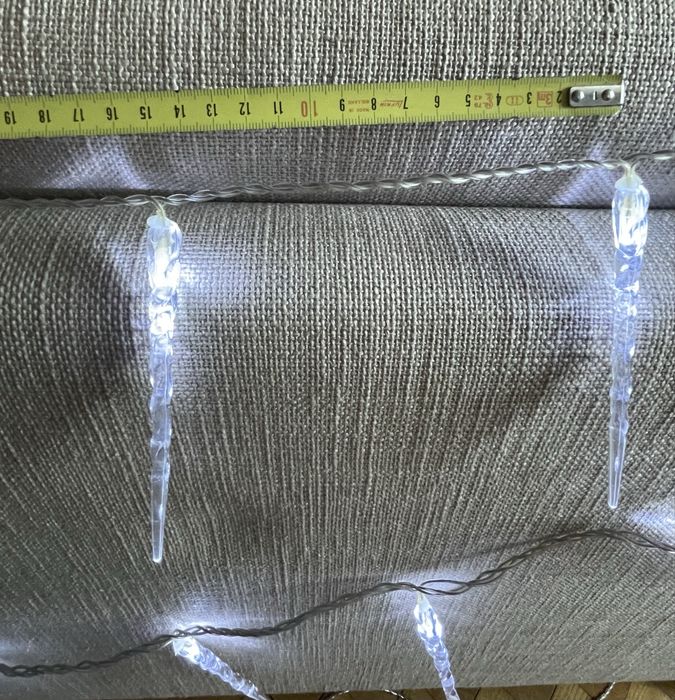 Lampki led sople ozdoby świecące