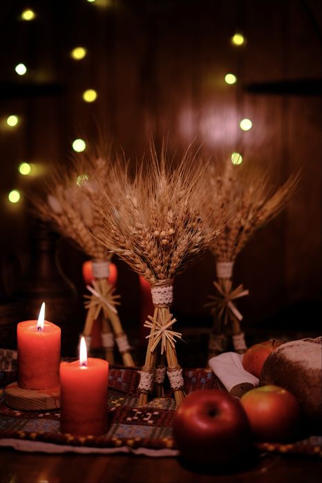 Дідух сноп із пшениці різдвяний дідух