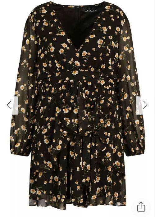 Сукня плаття  plus size квіти квітковий принт