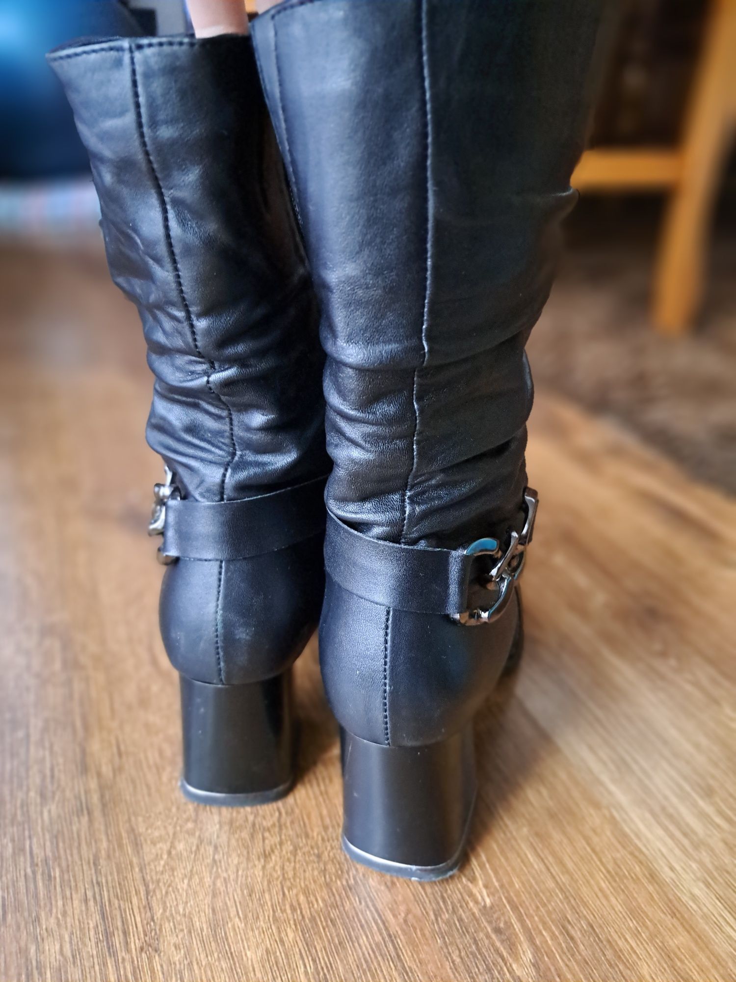 Skórzane buty botki/kozaki lavorazione artigiana