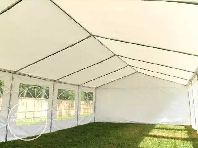 5x10m Namiot imprezowy, PVC biały, wysyłka gratis