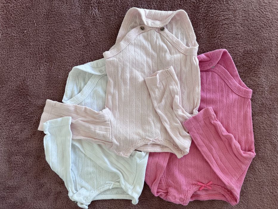 Zestaw body ażurowe dla dziewczynki rozm.56 Cool club