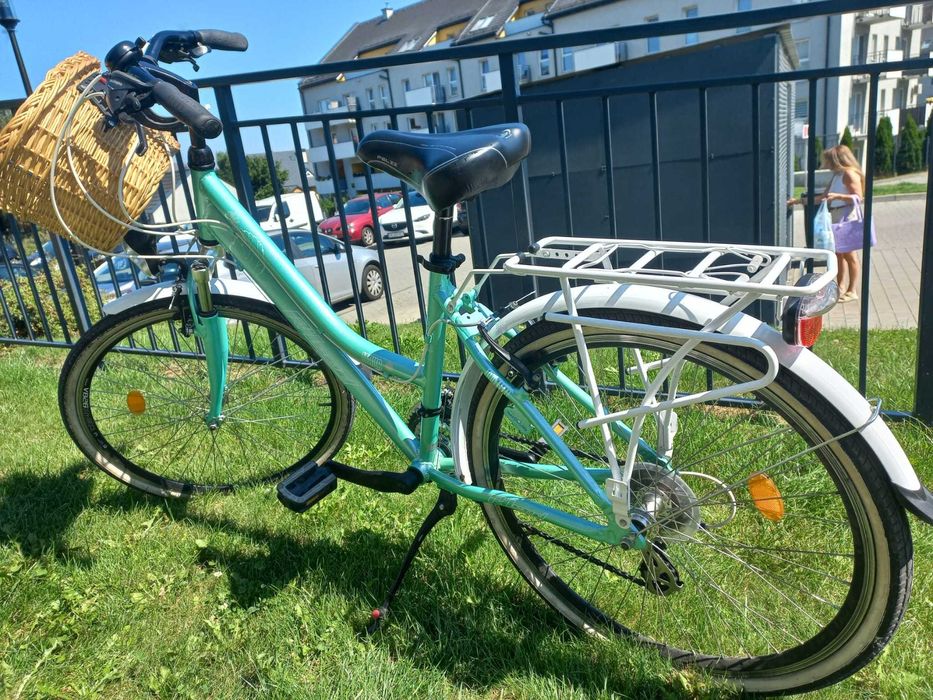 Damski miejsko-trekkingowy Rower Rland Itaka 26 21V 15'' Miętowy