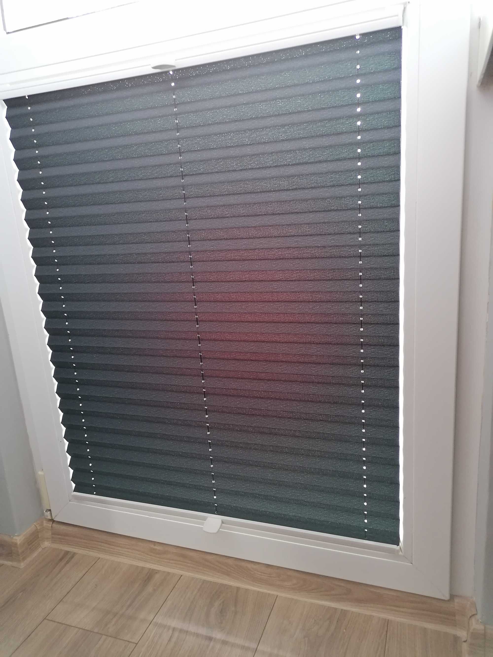 Rolety Plisowane Plisy Komplet Balkon 64x119 i 78 Okna 53x119 (+5cm)