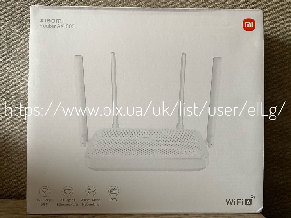 ГЛОБАЛЬНА версія Xiaomi AX1500 WiFi 6