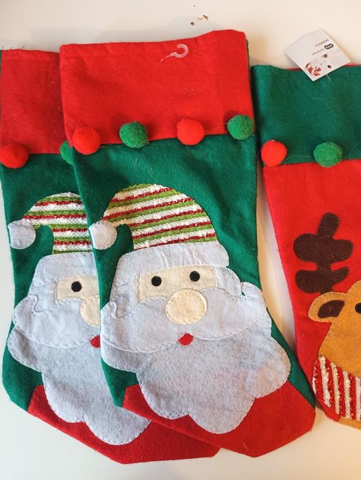 Skarpety świąteczne ozdobne zestaw