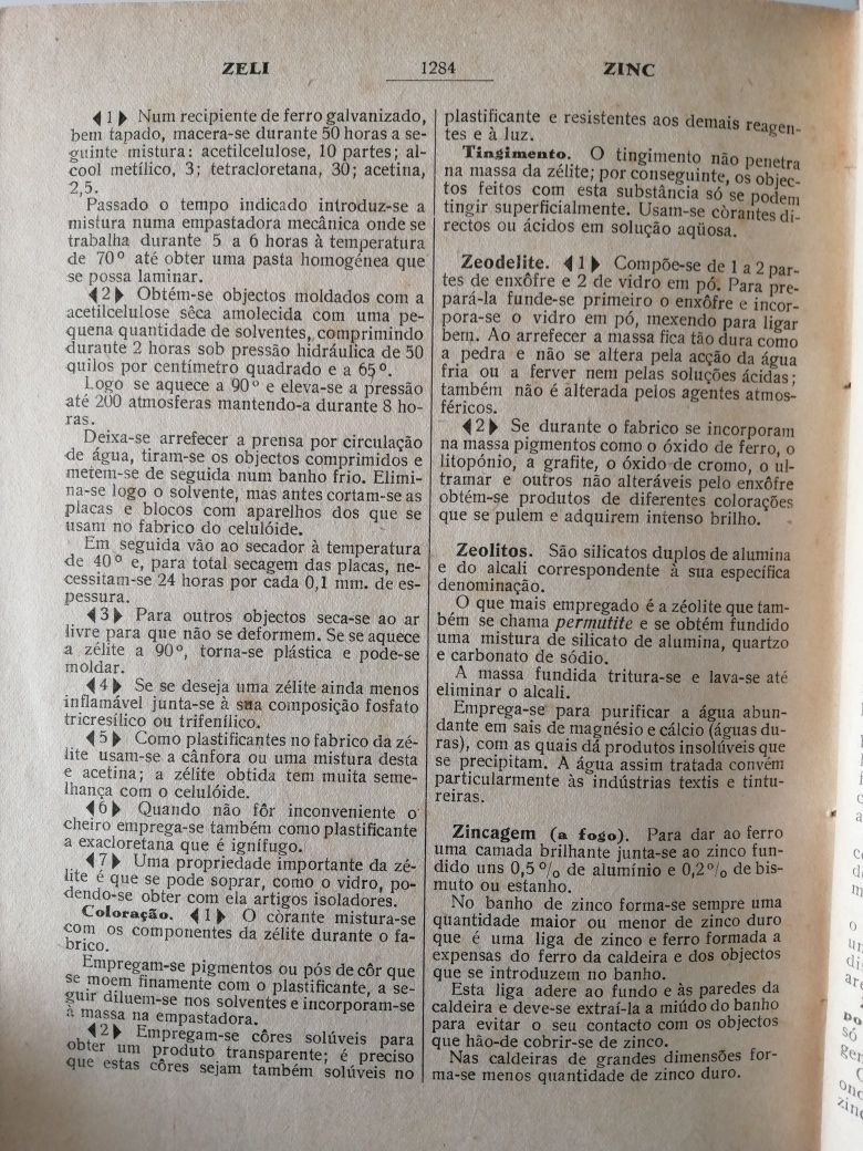 Receituário Industrial de 1943 - Livro Raro