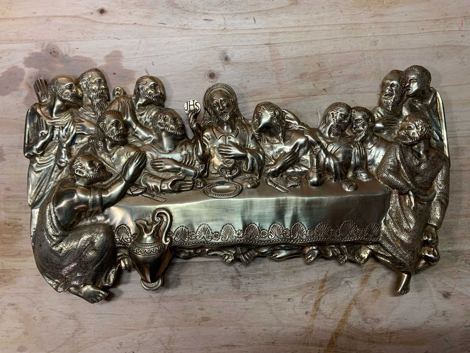 Quadro em Relevo da Sagrada Família Bronze