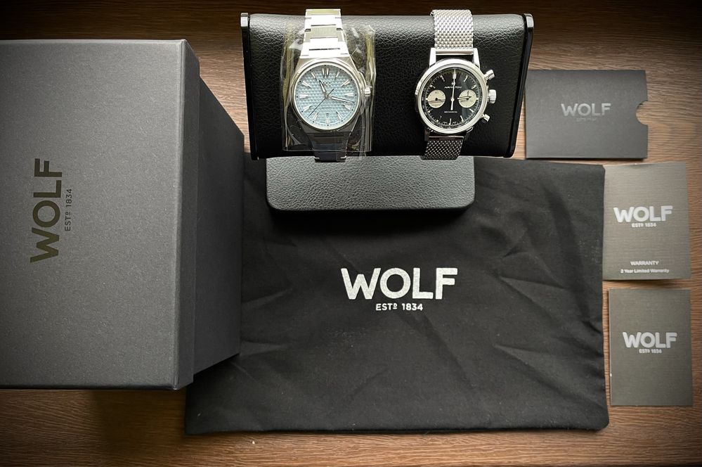 Wolf 1834 Підставка стенд для двох годинників Double Watch Stand