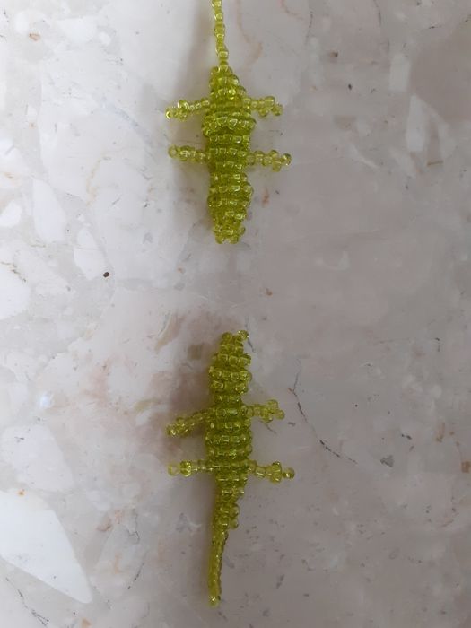 Zwierzęta krokodylki z koralików