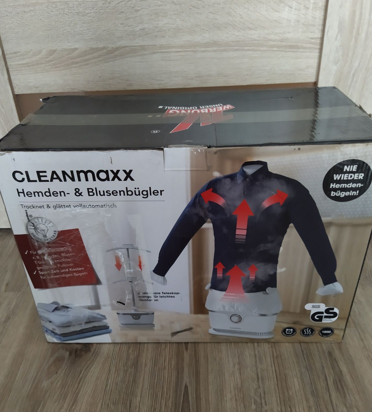 Urządzenia do suszenia i prasowania bluzek koszul Cleanmaxx