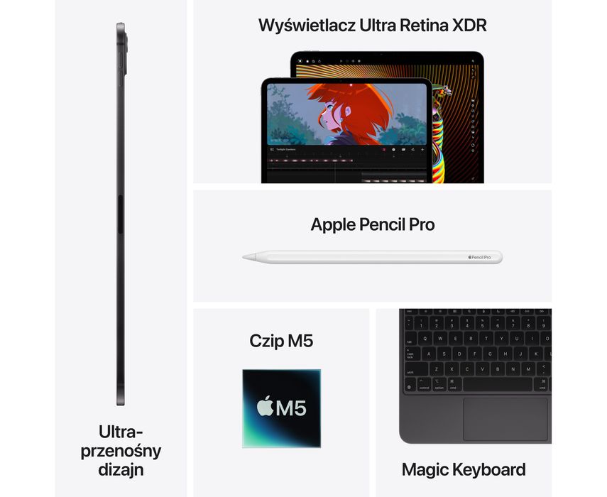 Apple iPad Pro 13" M5 256GB Wi-Fi + 5G srebrny 2025 TANIEJ NIŻ W APPLE