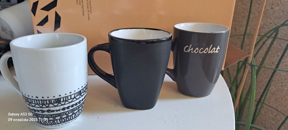 Zestaw kubków  kawowych 3 sztuki