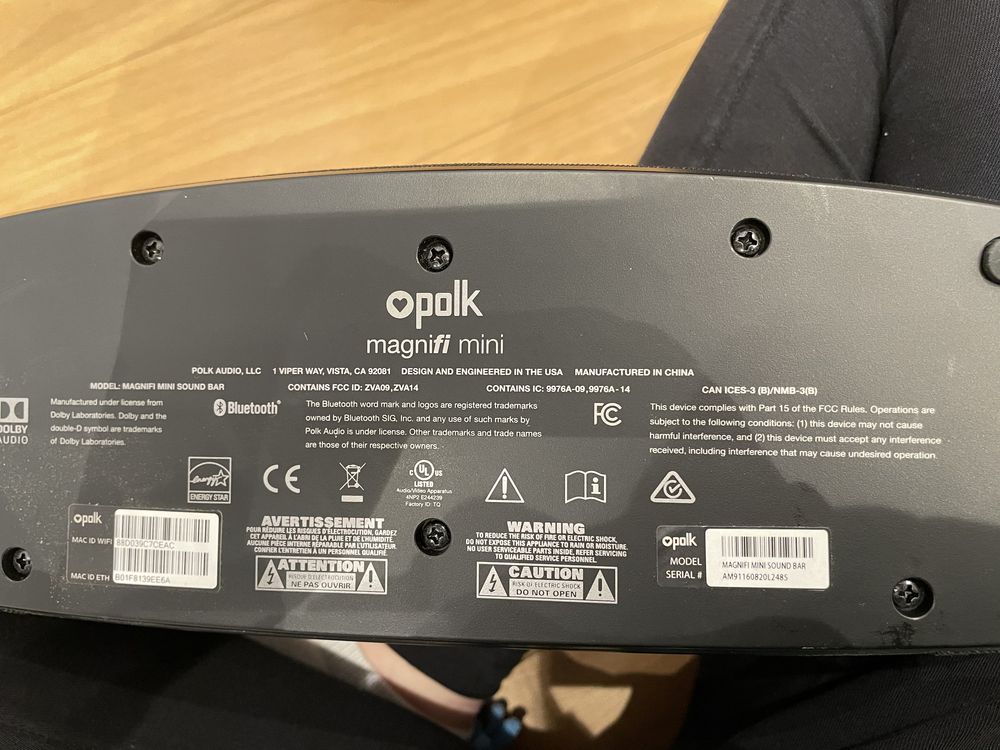 Soundbar Polk Magnifi mini