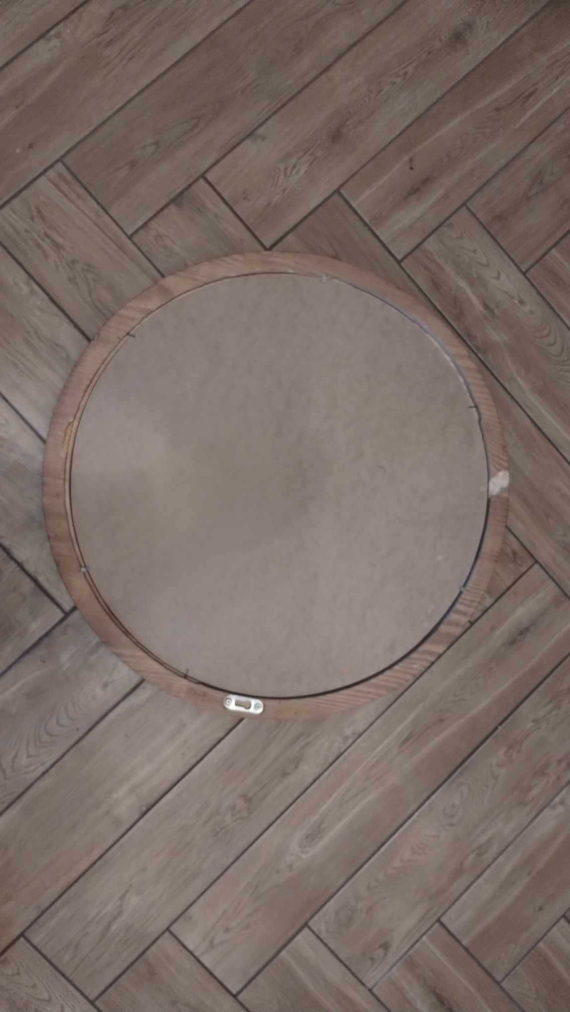Lustro okrągłe drewniane sosnowe woskowane 52cm LUS 04/52 ROOD-DREW