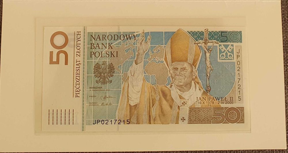 Banknot kolekcjonerski 50 zł Jan Paweł II