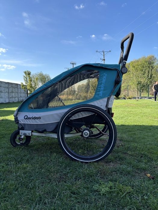 Riksza  wózek przyczepka rowerowa Qeridoo Sportex 2
