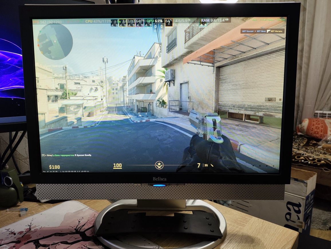 ПК- i7 6700/H170M/GTX1060/DDR4-16GB/SSD 120GB+HDD 500GB + Монітор 20"