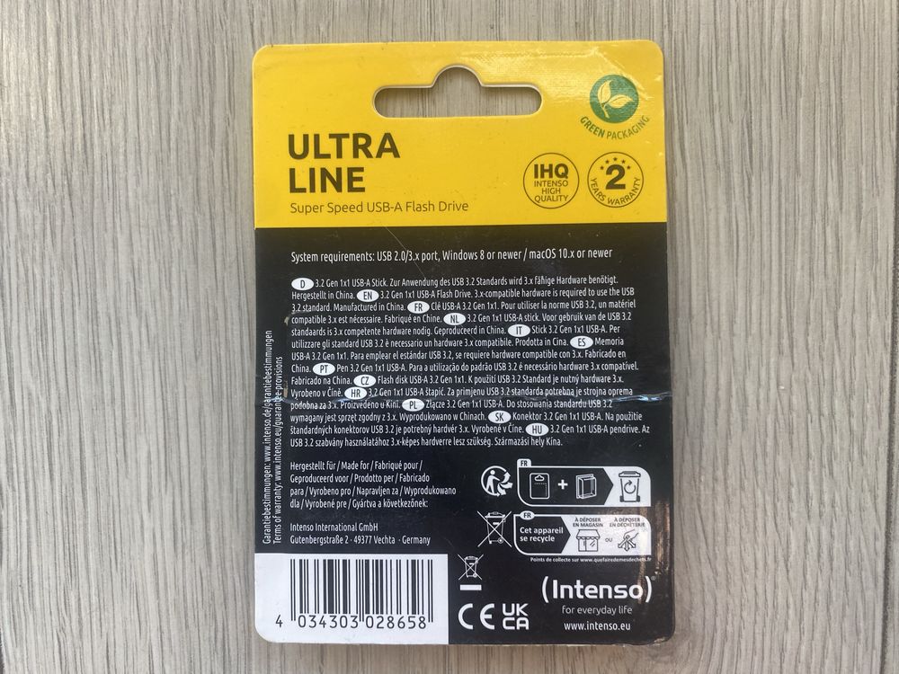 Nowy Pendrive Intenso Ultra Line  256 GB Okazja
