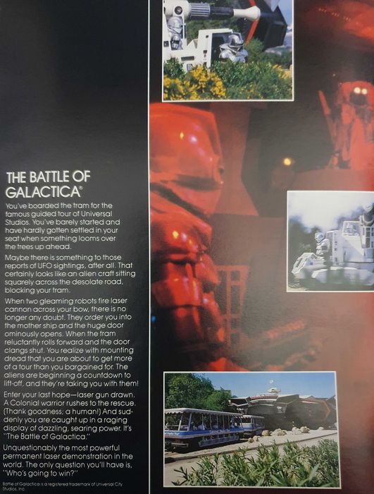 Belíssimo Guia Universal Studios Tour Hollywood - 1986/1987