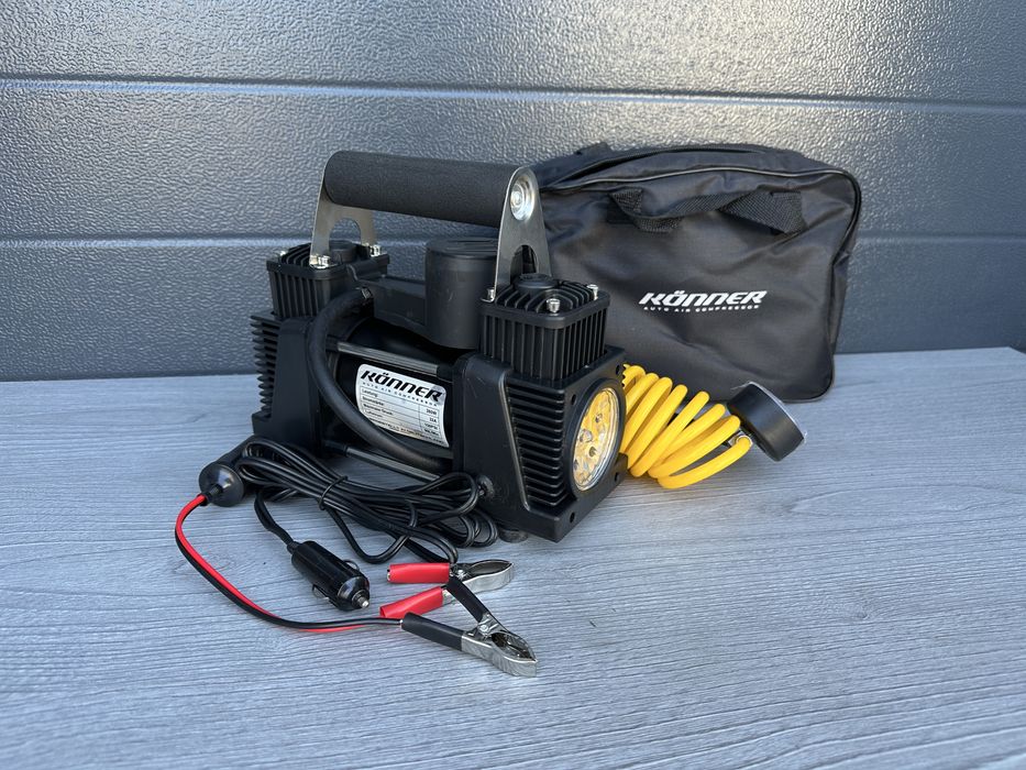 ‼️Автомобільний компресор KONE двухпоршневий 87л/хв, Автокомпрессор‼️